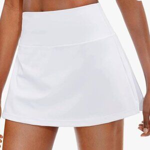 White Pleated Tennis Skirt